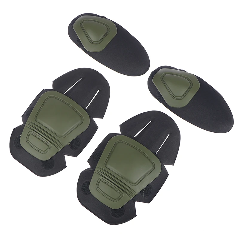 Juego de rodilleras y coderas para Paintball, rodillera táctica militar para pistola de aire