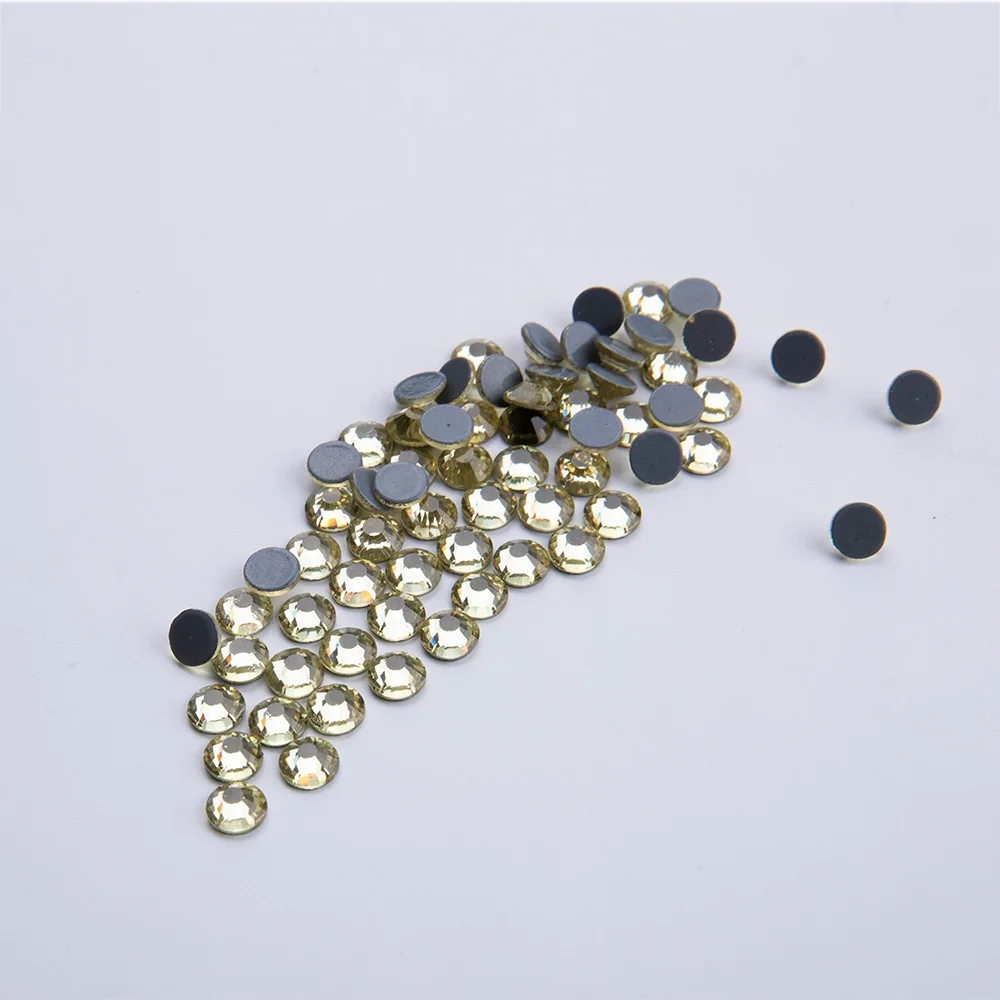 SS6-SS30 Jonquil Austrian Quality Glass Hotfix Stones Rhinestones Heat Transfer DIY For Garment