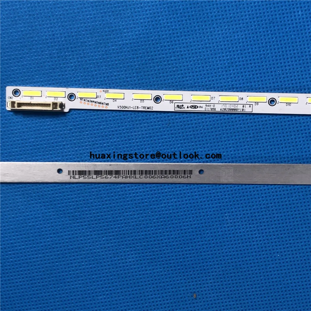 Imagem -02 - Led Backlight Lâmpada Tira 56leds para Sha rp 50 Polegada tv Lcd50v3a V500hj1-le8-trem02 V500hj1-le8 Novo 620 mm