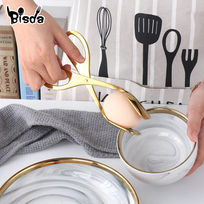 

Stainless Steel Food Tong Kitchen Utensils Buffet Cooking Tool Anti Heat Bread Clip Pastry Clamp Barbecue Kitchen Tongs Steel