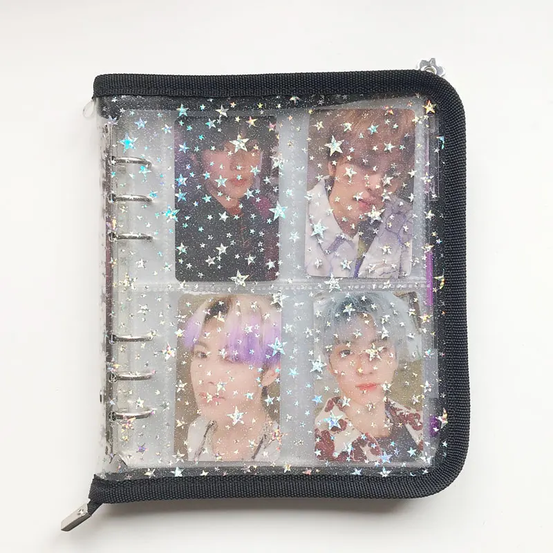 Yiwi Transparent Star Soft PVC Portable Photo Album Jelly Color Album for Mini & Name Card Album De Photos