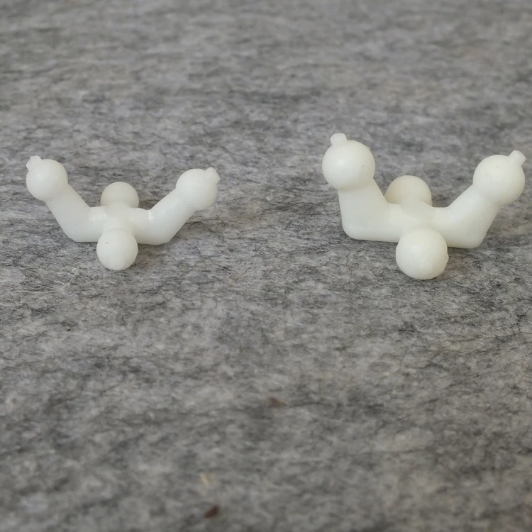 30 Stück passend für 9,5–16 mm weiße Kunststoff-Skelettperlen, Spielzeug-Verbindungsmaterialien für Tierpuppen-Zubehör – Detail 4