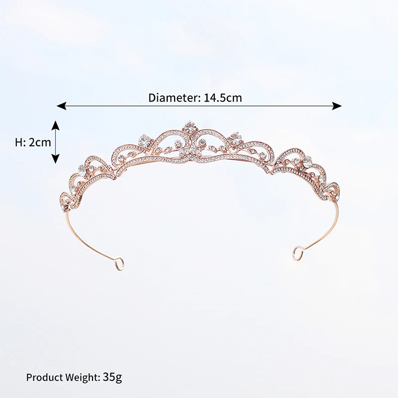 Miallo Newest Baroque Wedding Tiaras and Crowns Bridal Hair Jewelry Accessories Headpieces Princess Tiaras Diadem for Women