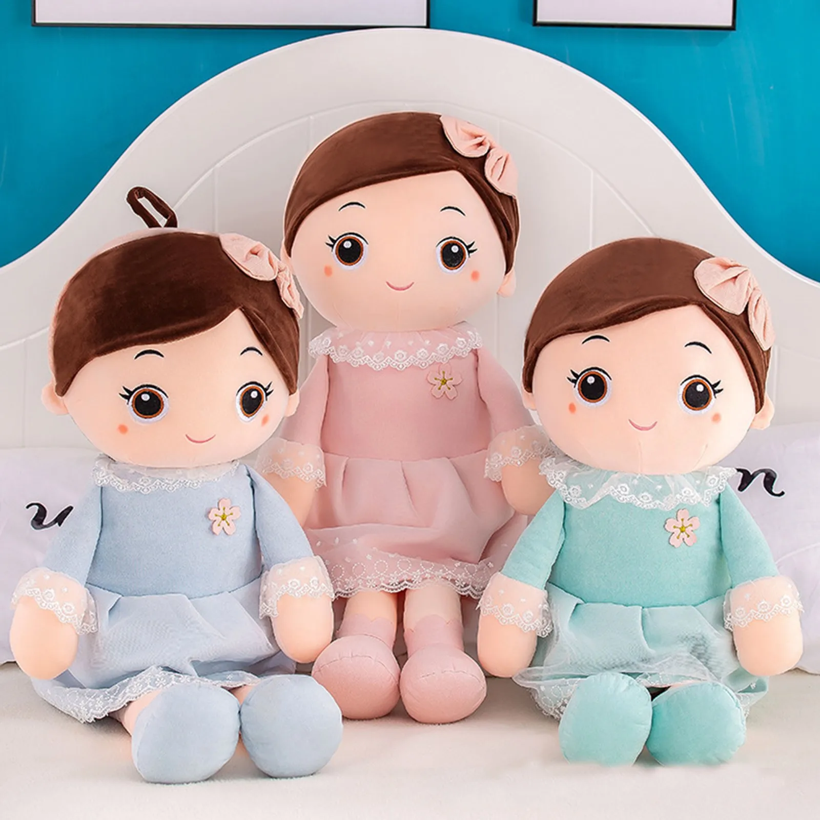 40cm Girls Variety Princess Plush Toy Handmade Rag Dolls For Home Decoration And Interior Design Kids Birthday Christmas Gift