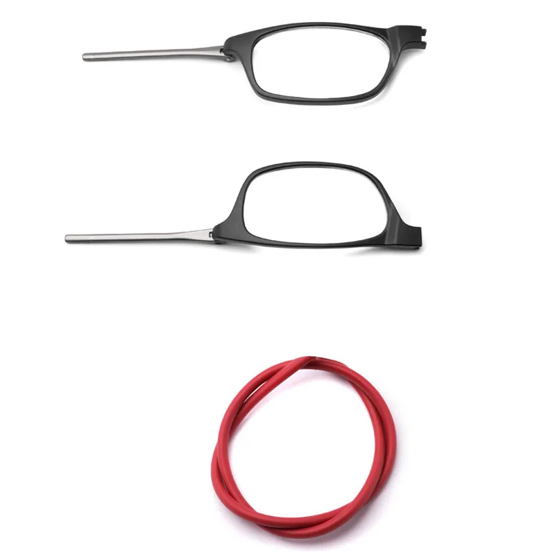 High-grade TR material portable hanging neck reading glasses for men and women telescopic magnet glasses