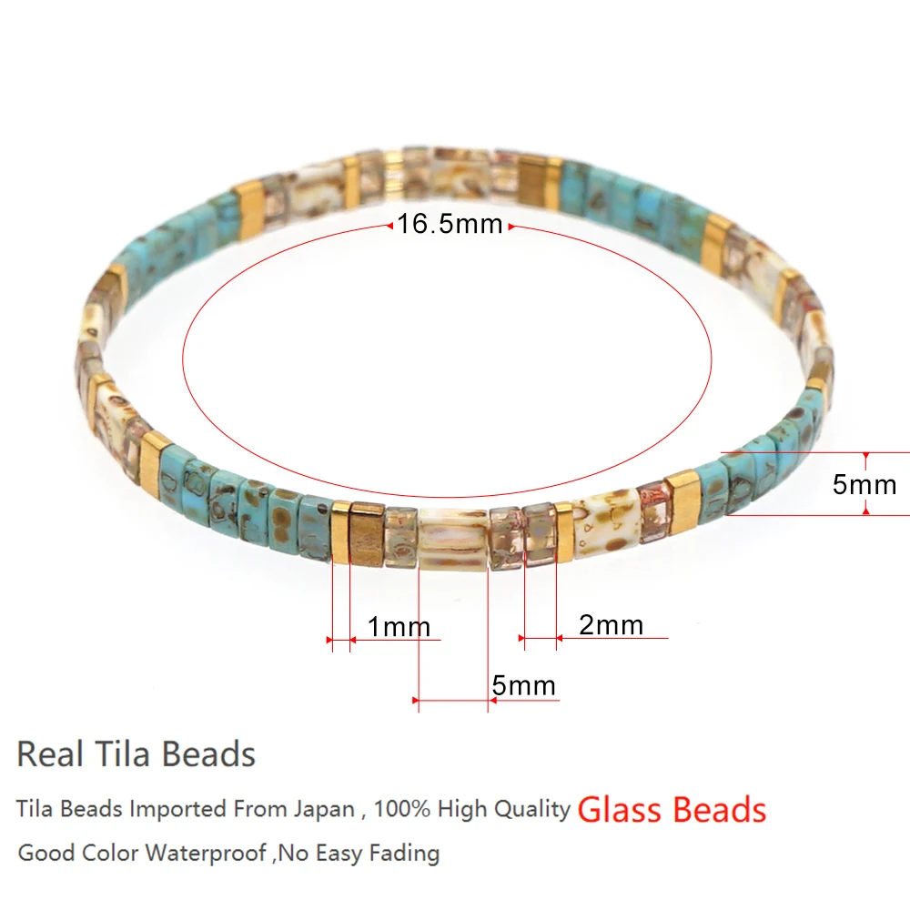 Miyuki Tila Beads Bracelets, Unisex