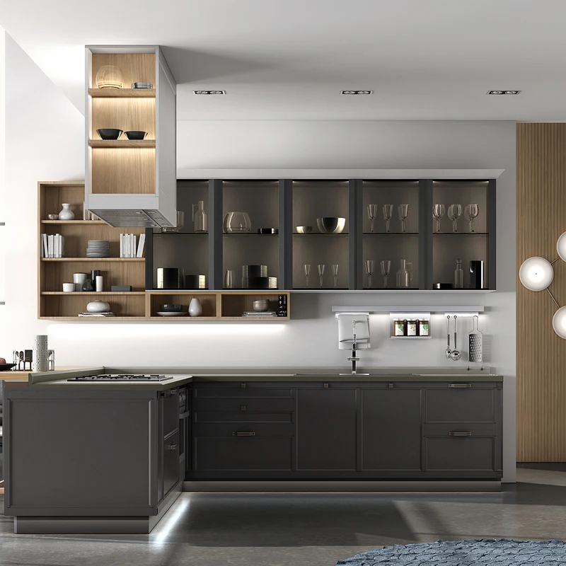 Customized cabinets Whole kitchen cabinets Customized kitchen cabinets Economical whole house decoration Quartz countertops