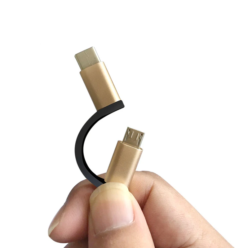 2 in 1 Type-C OTG Adapter Cable for Samsung S10 S10  Xiaomi Mi 9 Android MacBook Mouse Gamepad Tablet PC Type C OTG USB Cable