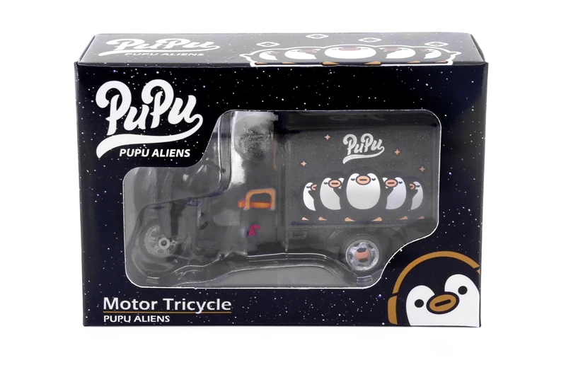 Tiny 1:43 Motor Driewieler Pupu Aliens Diecast Model Auto