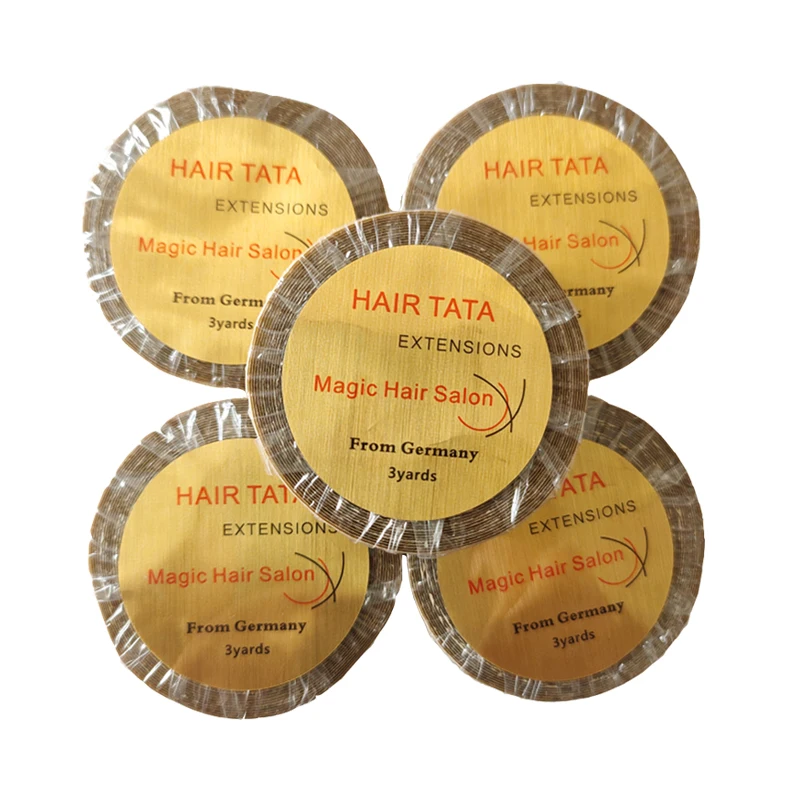 Hurtownia 0,8 cm / 1,0 cm * 3 jardy Taśma do przedłużania włosów TATA Taśma koronkowa z przodu Magic Hair Salon z Niemiec do przedłużania włosów taśmą