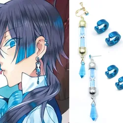 Anime Vanitas Earrings The Case Study of Vanitas No Karte Props Hourglass Earrings Ear Cuff Cosplay Jewelry Ear Studs Gifts