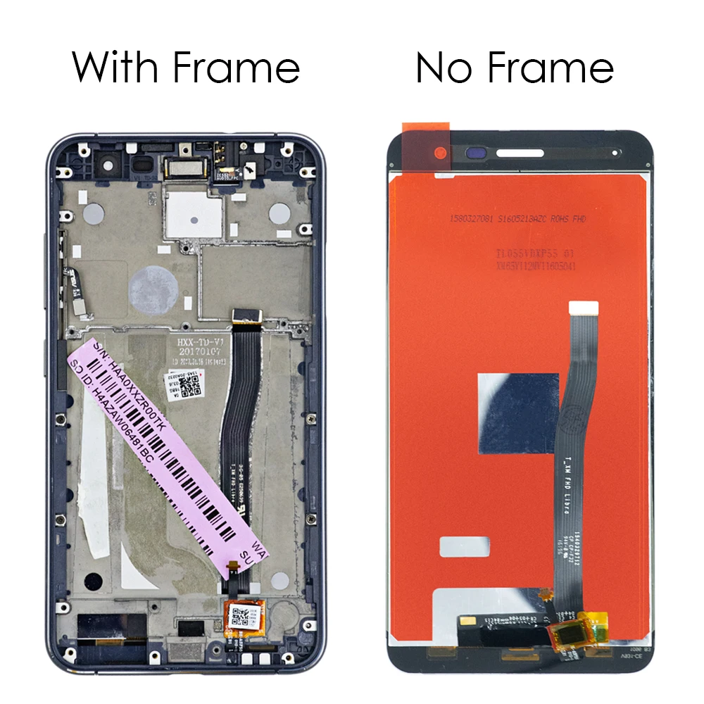 SuperAMOLED 5.5\'\'LCD For ASUS Zenfone 3 Max ZE552kl LCD Display Touch Screen Panel Digitizer Assembly Frame For ASUS ZE552kl LCD