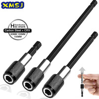 1/4 Inch Hex Shank Quick Release Electric Drill Magnetic Screwdriver Bit Adjustable Extension Holder Bar Shank Power Tools