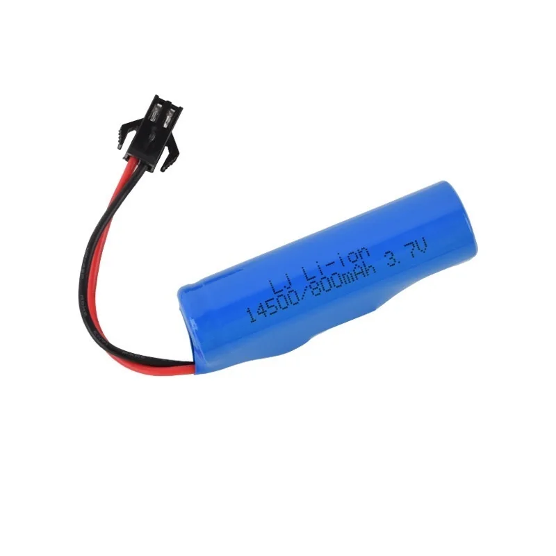 For JJRC C2 D828 RC Car Parts 14500 3.7v 800mah Lipo Battery with USB For RC Stunt Dump Car Battery Toys Accessories