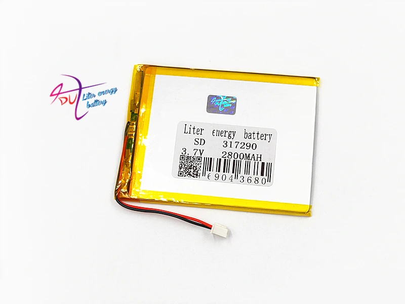 

XHR-2P 2.54 317290 3.7V 2800MAH 307090 polymer lithium battery DIY mobile power supply