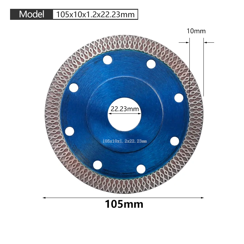 Lâmina de serra de diamante 105/115/125mm disco de corte molhado seco telha de porcelana granito mármore viu lâminas para moedor de ângulo