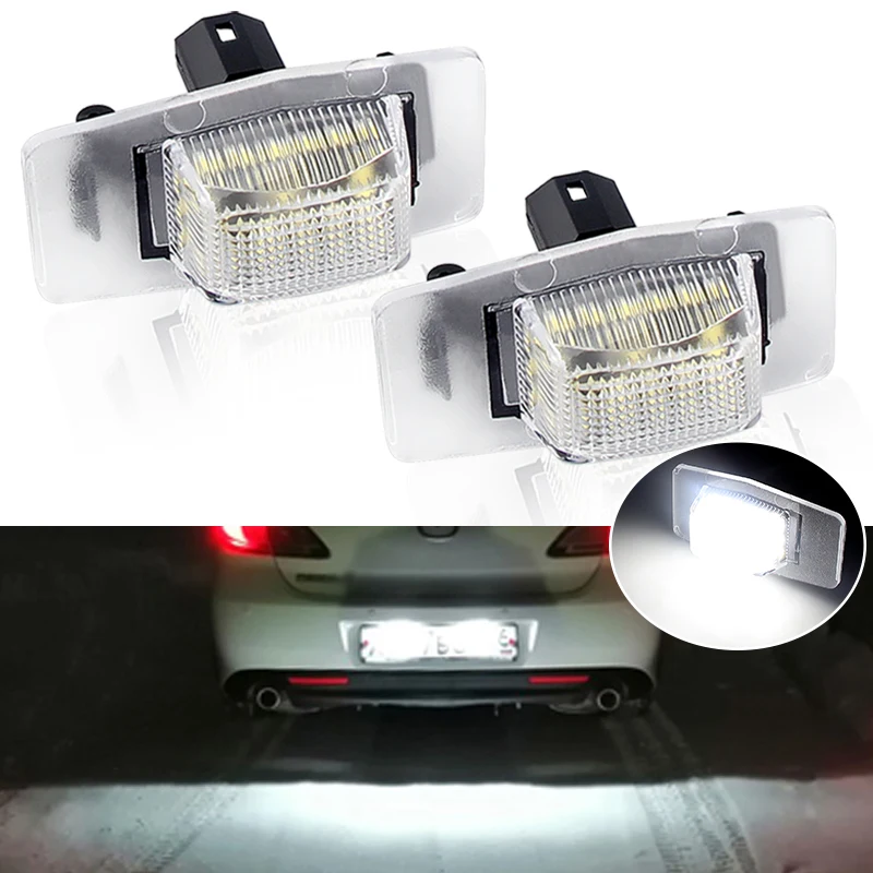 2XLED License Plate Light LED Number Plate Lamp No Error For Mazda Protege MPV Tribute Miata Mx5 mk2 Ford Escape Mercury Mariner