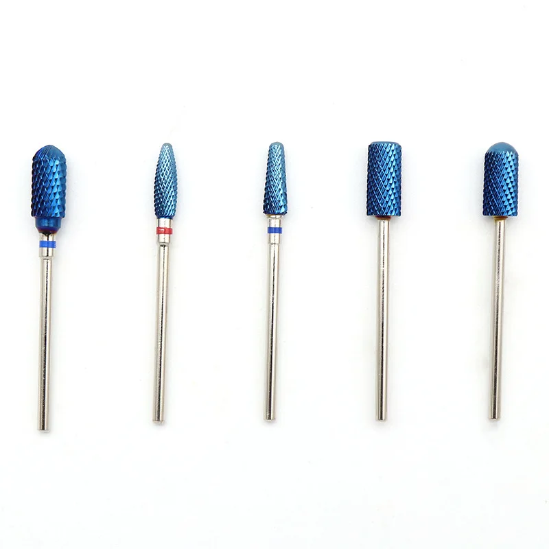 5 Types Tungsten Steel Nail Grinding Head Milling Manicure Cutter for Pedicure Machine Sander Drill Bit Device Electric Tools