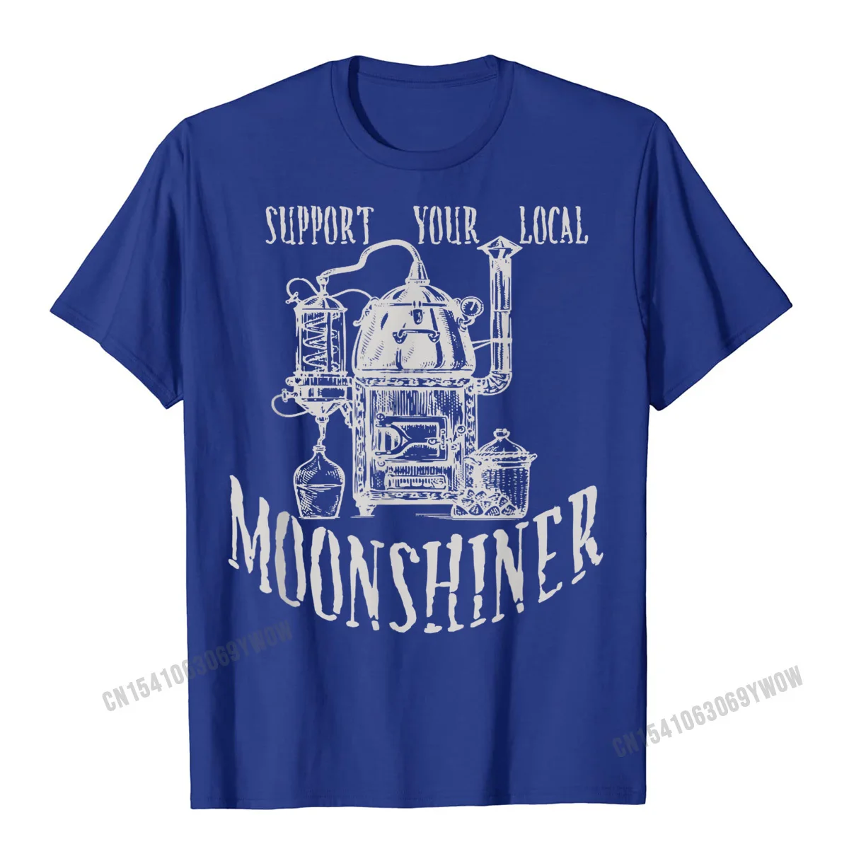 Support Your Local Moonshiner Funny Moonshine T-Shirt Men Slim Fit T Shirt For Men Cotton Tees Unique Classic