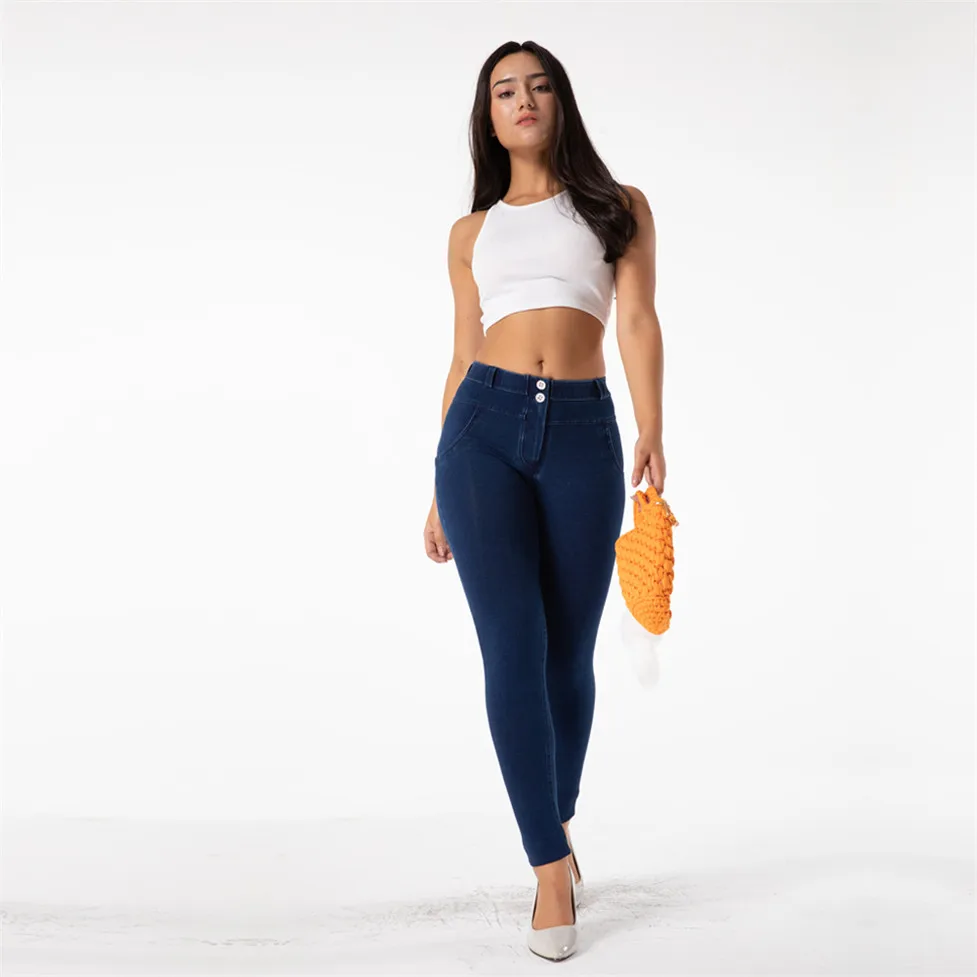 Shascullfites Butt Lift Jeans Dünne Elastische Jeans Denim Pantalon Push-Up Cutie Bootie Jeans – Detail 14