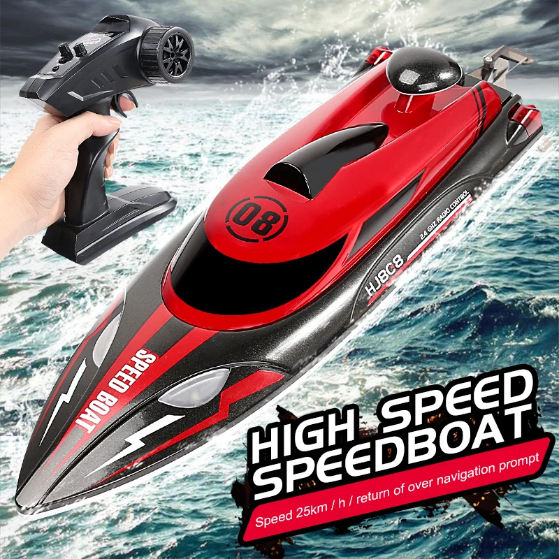 25km/h High Speed Boat 2.4Ghz Remote Control Racing Ship Water Speed Boat Operation Distance 150meters Children Gift