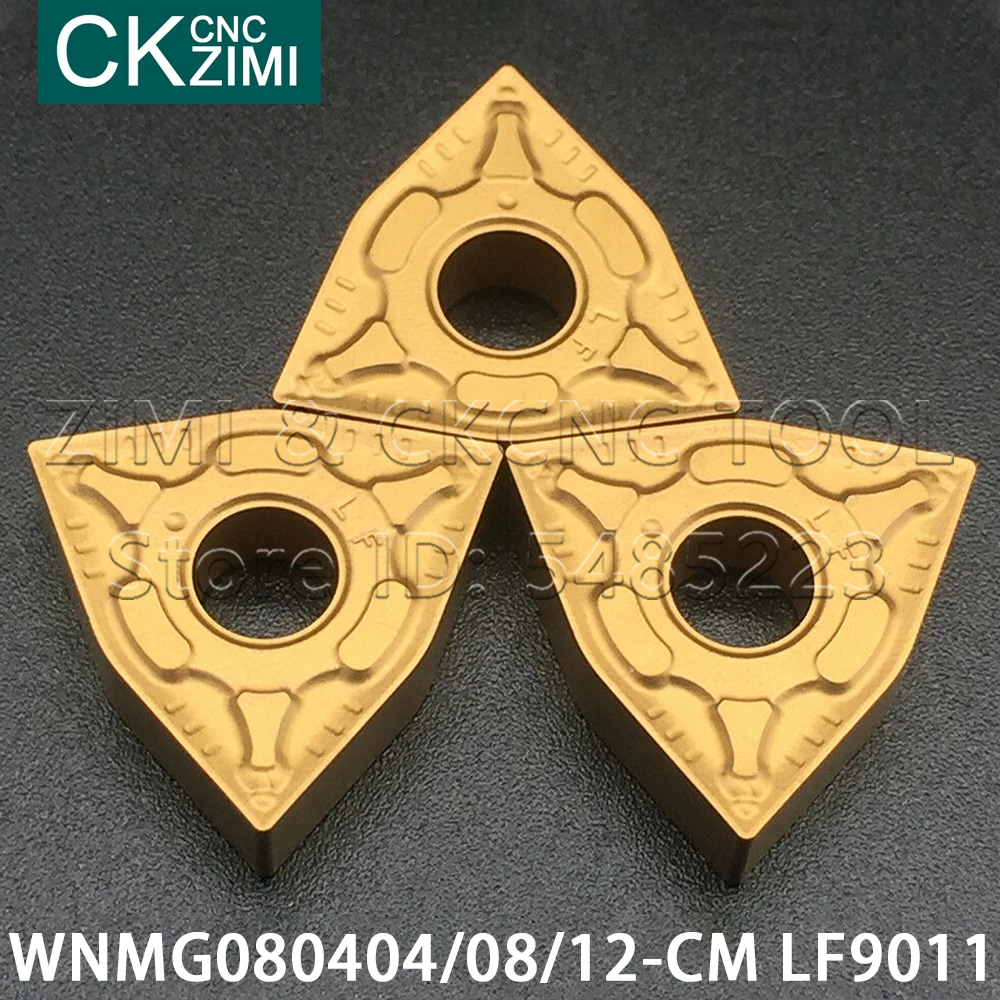 WNMG080404-CM WNMG080408-CM WNMG080412-CM LF9011 أدوات كربيد تحول إدراج CNC مخرطة الخشب تحول أدوات شفرة WNMG للصلب