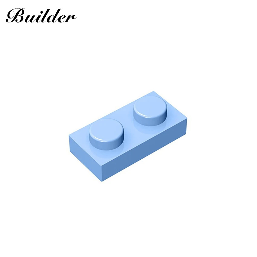 Little Builder 3023 MOC Thin Figures Bricks 1x2 Dots 10pcs Building Blocks DIY Creative Assembles Particles Toys for Children