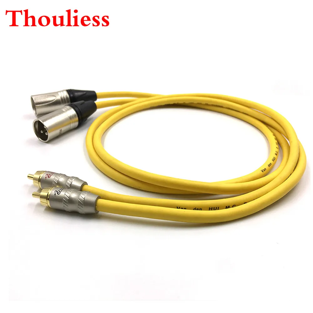 Thouliess Pair SNAKE-1 RCA to XLR Balacned Audio Cable RCA Male to XLR Male Interconnect Cable with VDH Van Den Hul 102 MK III