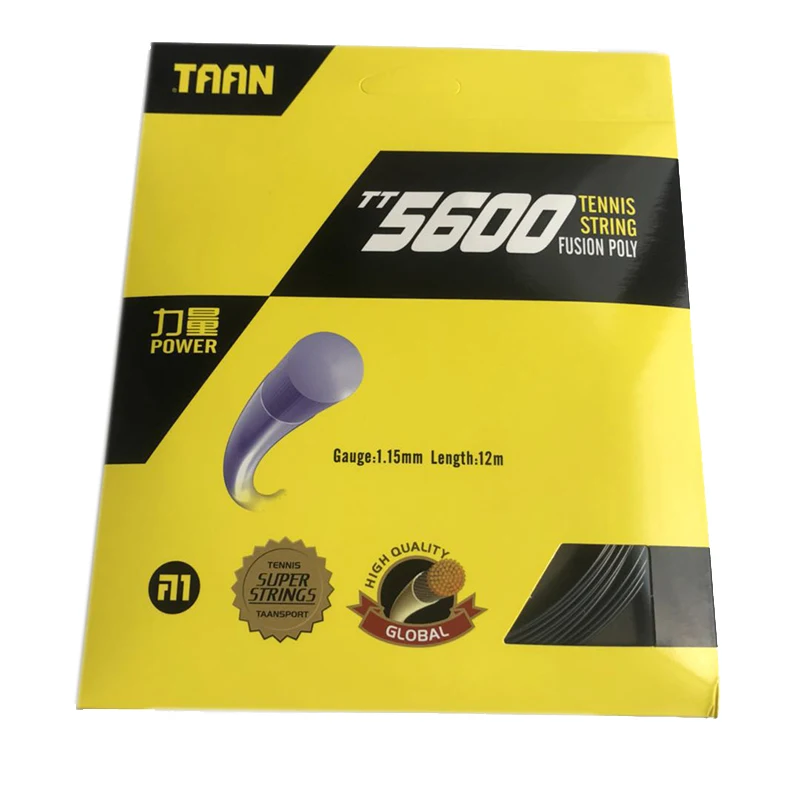 1pc TAAN TT5600 Durable Polyester Tennis String 1.15mm Tennis String 12m Training tennis racket string