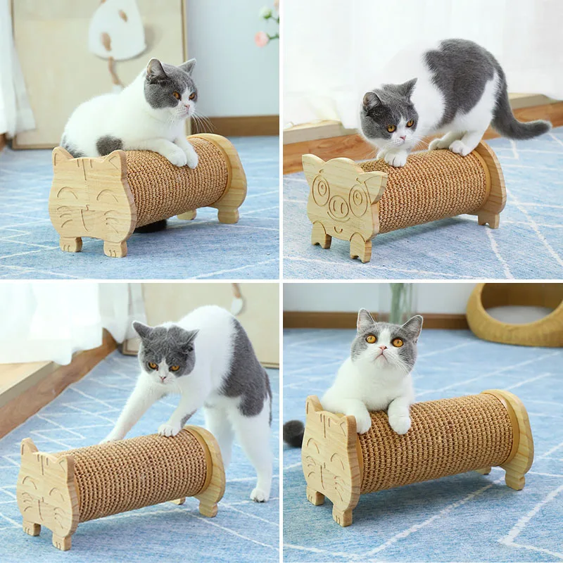 Colonne à gratter en Sisal pour chat, aiguiseur de griffes de chat, poste à gratter en carton, canapé de maison, protection contre les rayures, jouet d'entraînement