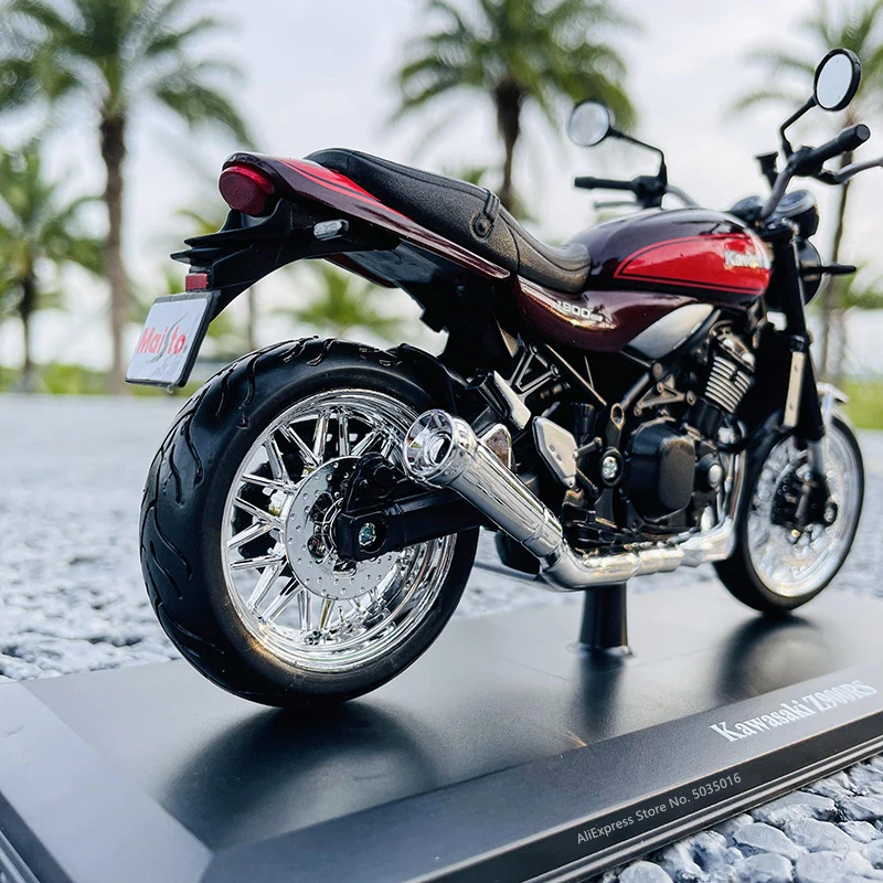 Maisto 1:12 Kawasaki Z 900 RS With base alloy off-road motorcycle genuine authorized die-casting model toy car collection gift