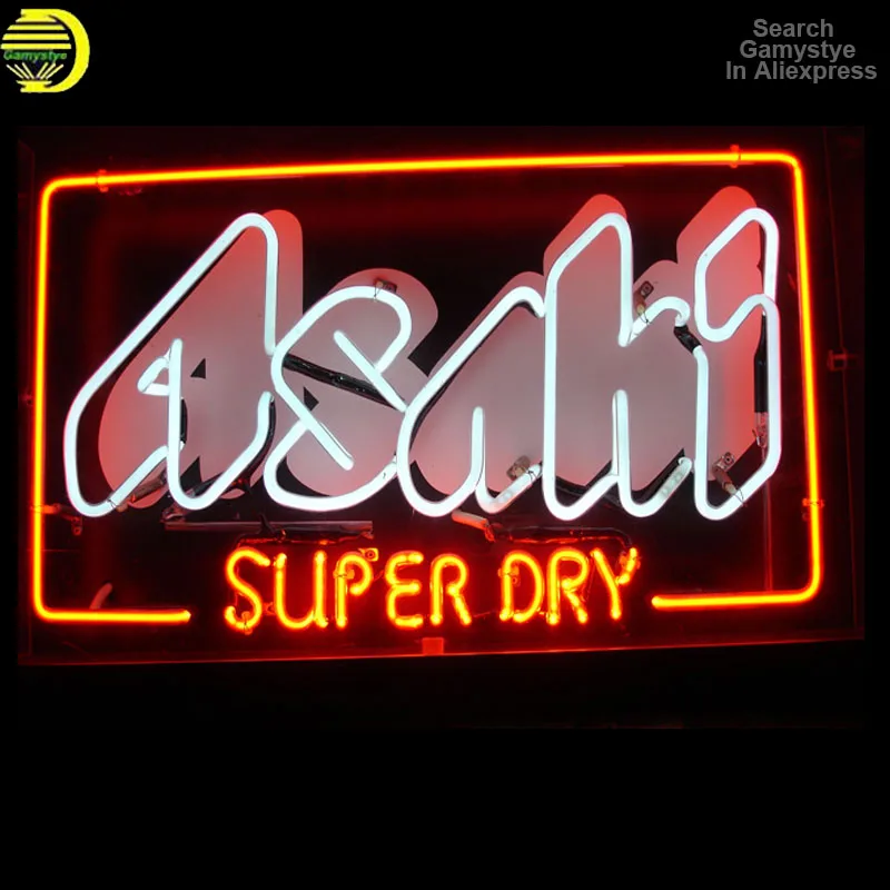 Imagem -05 - Neon Sign Light para Asahi Beer Japanese Club Lights Japão Super Dry Neon Light Sign Aesthetic Neon Light Lamp Room Decor Lâmpadas