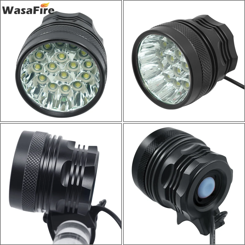 40000 Lumen 16*T6 LED Cycling Bike Light Headlight Waterproof Bicycle Front Lamp 8.4V 18650 Battery Flashlight + Charger