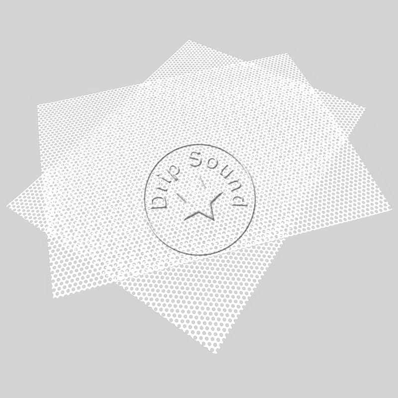 210x160mm-4カーオーディオツイータースピーカー変換ネットカバー装飾サークルスクエアメタルメッシュグリルプロテクション # ホワイト