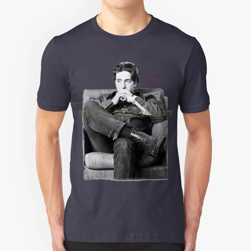 Mans Unique Cotton Short Sleeves O-Neck T Shirt Al Pacino 1 Men's T Shirt Celebrity Star