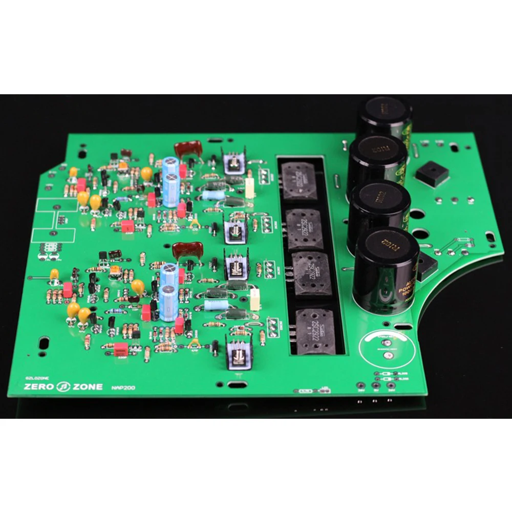 Стерео усилитель мощности NAP200 75 Вт + 75 Вт NAIM с основными конденсаторами 10000 мкФ 50 в * 4 naim, черная коробка, усилитель мощности, готовая плата