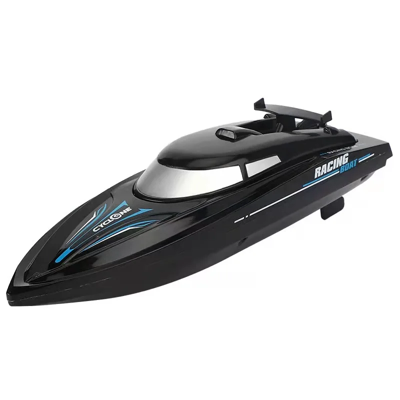 2.4G Rc Children's Remote Control Boat 40-50 Meters 20minutes Using Time Blue Black Gift Holiday Indoor Outdoor Toys For Boys