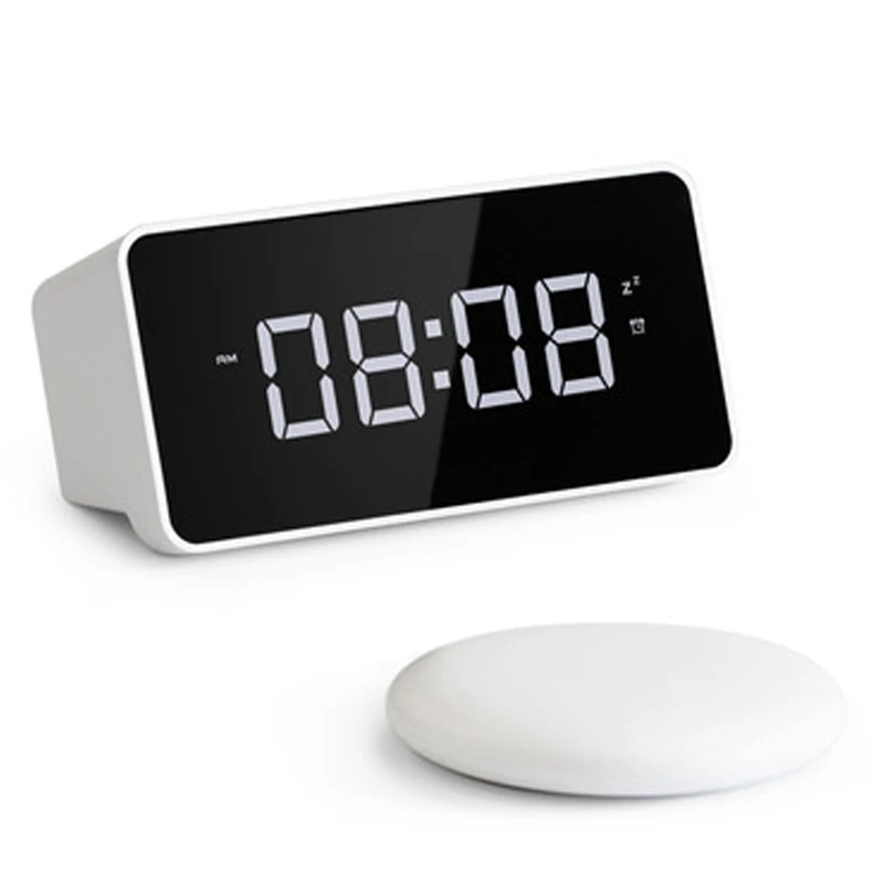 

Loud Alarm Clock with Bed Shaker, Vibrating Clocks for Heavy Sleepers, Deaf and Hard of Hearing, 12/24Hours , Charger Port