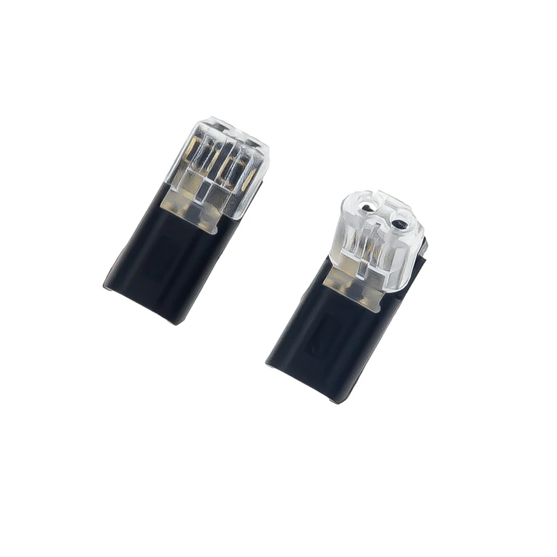 5PCS 2Pin Pluggable Spring Scotch Lock Wire Connector for 22-20AWG Wire Quick Splice Connector Cable Crimp Terminal Blocks