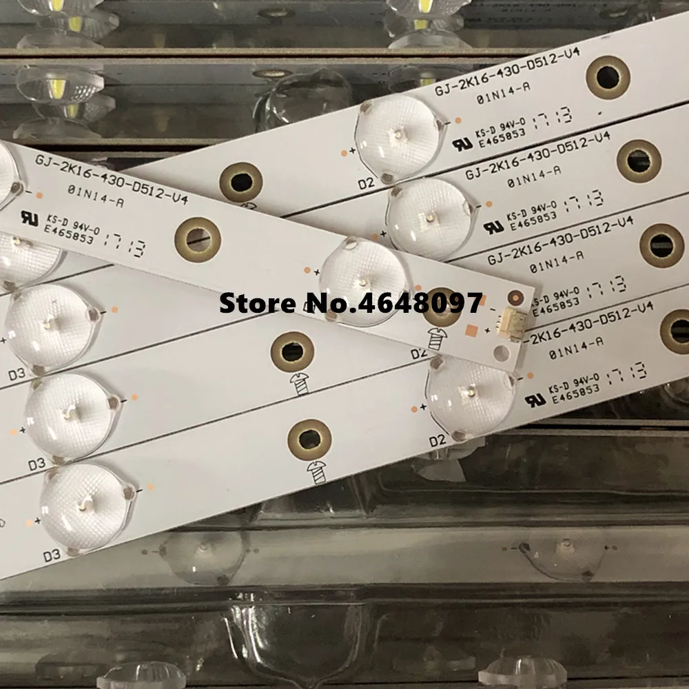 

LED Backlight 12 Lamp strip For Phili ps 43"TV LB43014 V0_00 TPT430U3 EQLSJA.G 43PUS6501 43PUS6101 43PUS6201 43PUS7202 43PUH6101