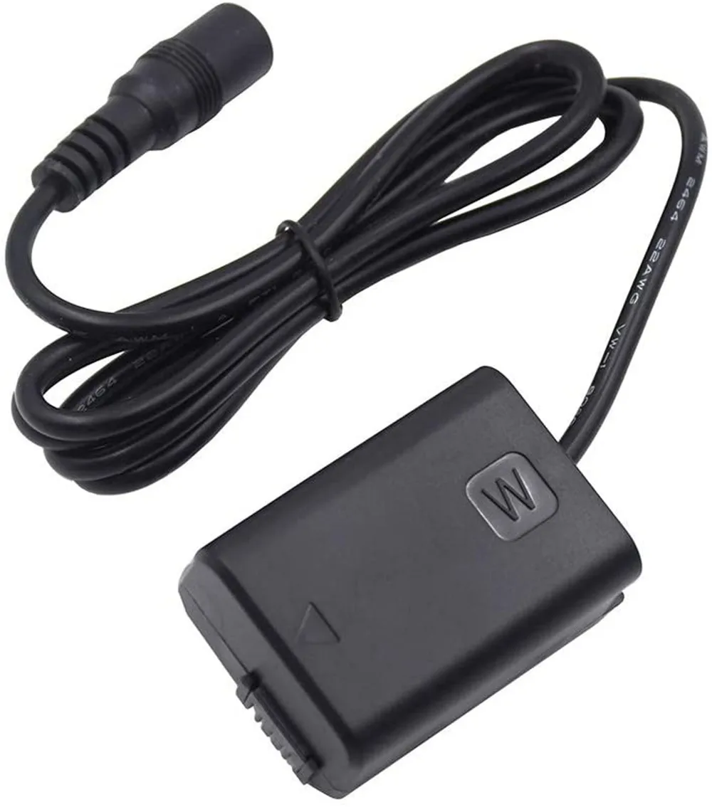 AC-PW20 ZV-E10 NP-FW50 Dummy Battery AC Adapter Kit for Sony Alpha A6000 A5100 A6100 A6300 A6400 A6500 A7 A7II A7S A7SII RX10 II