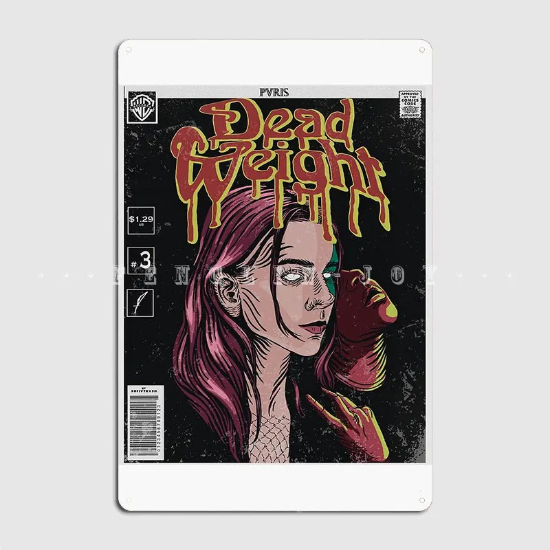 Dead Weight Comic Cover Pvris Poster Metal Plaque Wall Mural Kitchen Create Wall Decor Tin Sign Poster