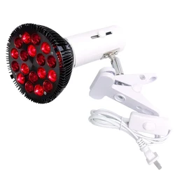 Infrared Lamp Bulb Red Light Therapy Light 36W 18LED Heat Lamp 660nm Red and 850nm Near Infrared Red Therapy Light For Body Care