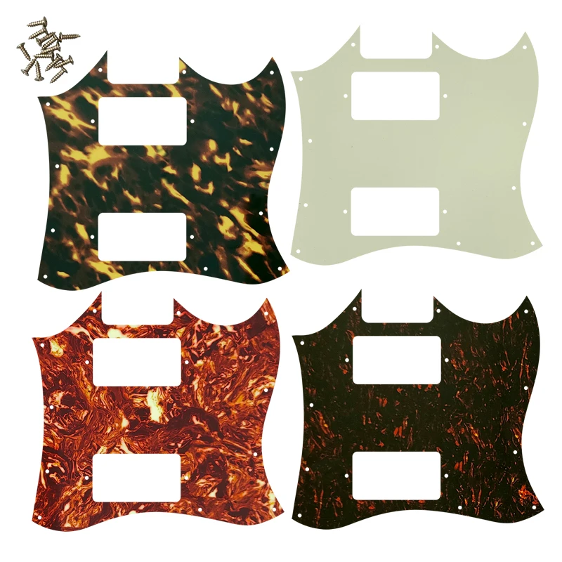 Fei Man CustomGuitar Parts - For US Epiphone G310 SG Guitar Pickguard PAF Humbucker, Multicolor Selection Flame Pattern