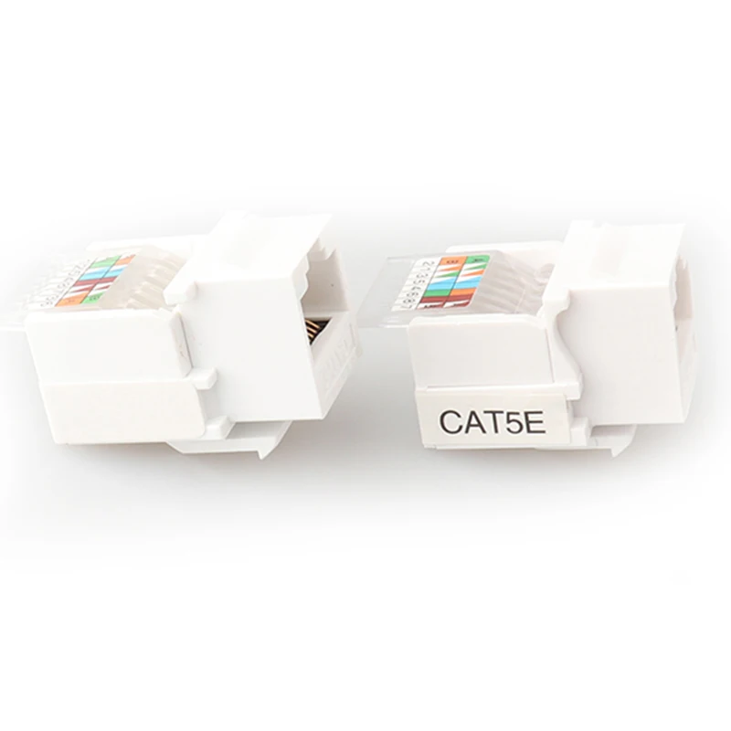 8P8C RJ45 Cat5e Cat6 UTP Keystone Jack Connector for Wall Plate toolless 90 degree Internet Network Ethernet Lan Cable