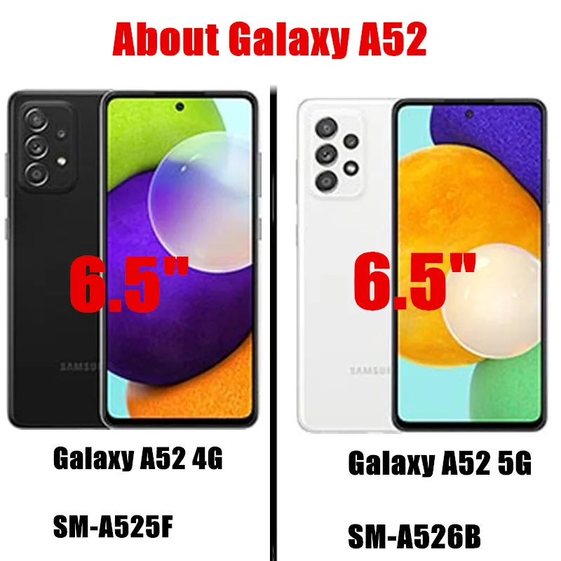 For Samsung A52 Case Hard Silder Window Camera Protective Cover For Samsung Galaxy A52 5G Case For GalaxyA52 A 52 2021 SM-A526B