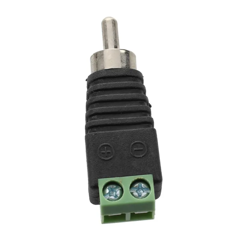 10Pcs Groen Rca Terminal Blok CAT5 Om Camera Cctv Video Balun Rca Vrouwelijke Of Mannelijke Jack Av Schroef Connector