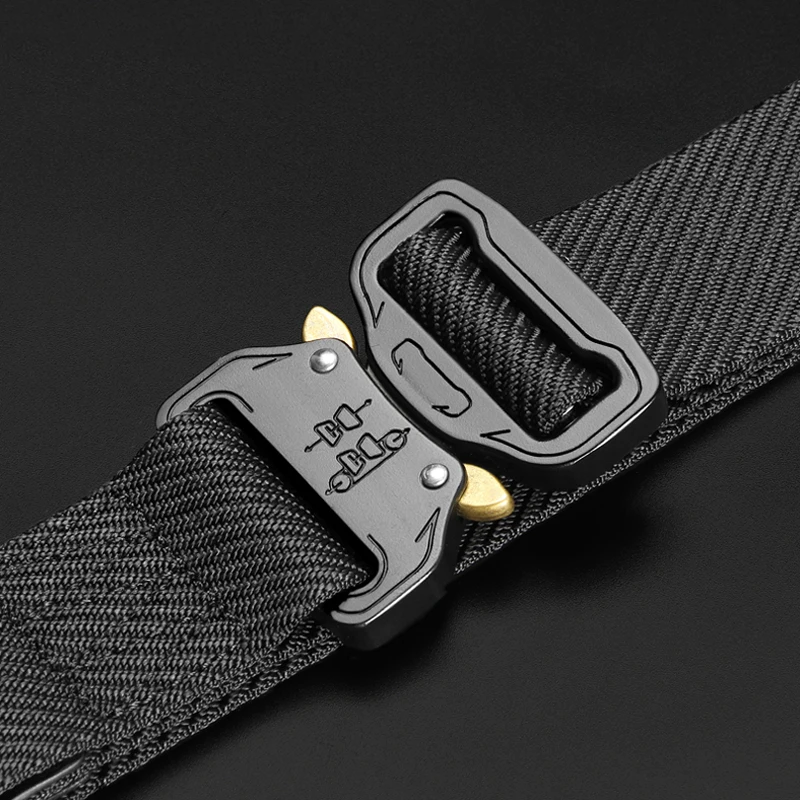 3.8cm Outdoor Tactical Buckle Belt Men's Nylon Cargo Belt Adventure Travel Binding Belt