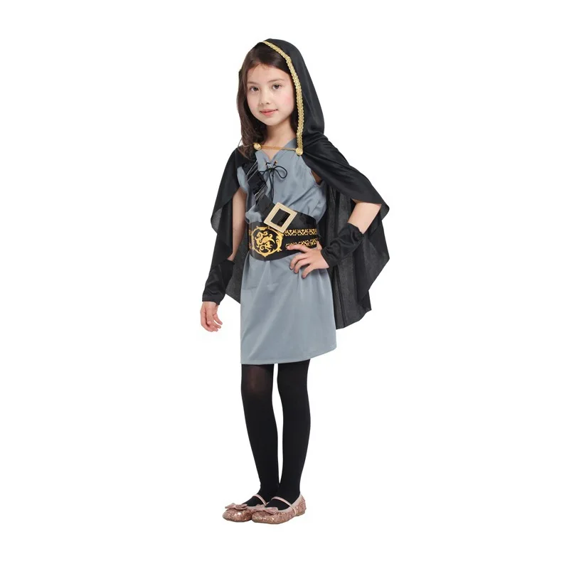 Umorden costumi Huntress con cappuccio per ragazze bambini bambino bambino 3-4T 4-6Y 6-8Y