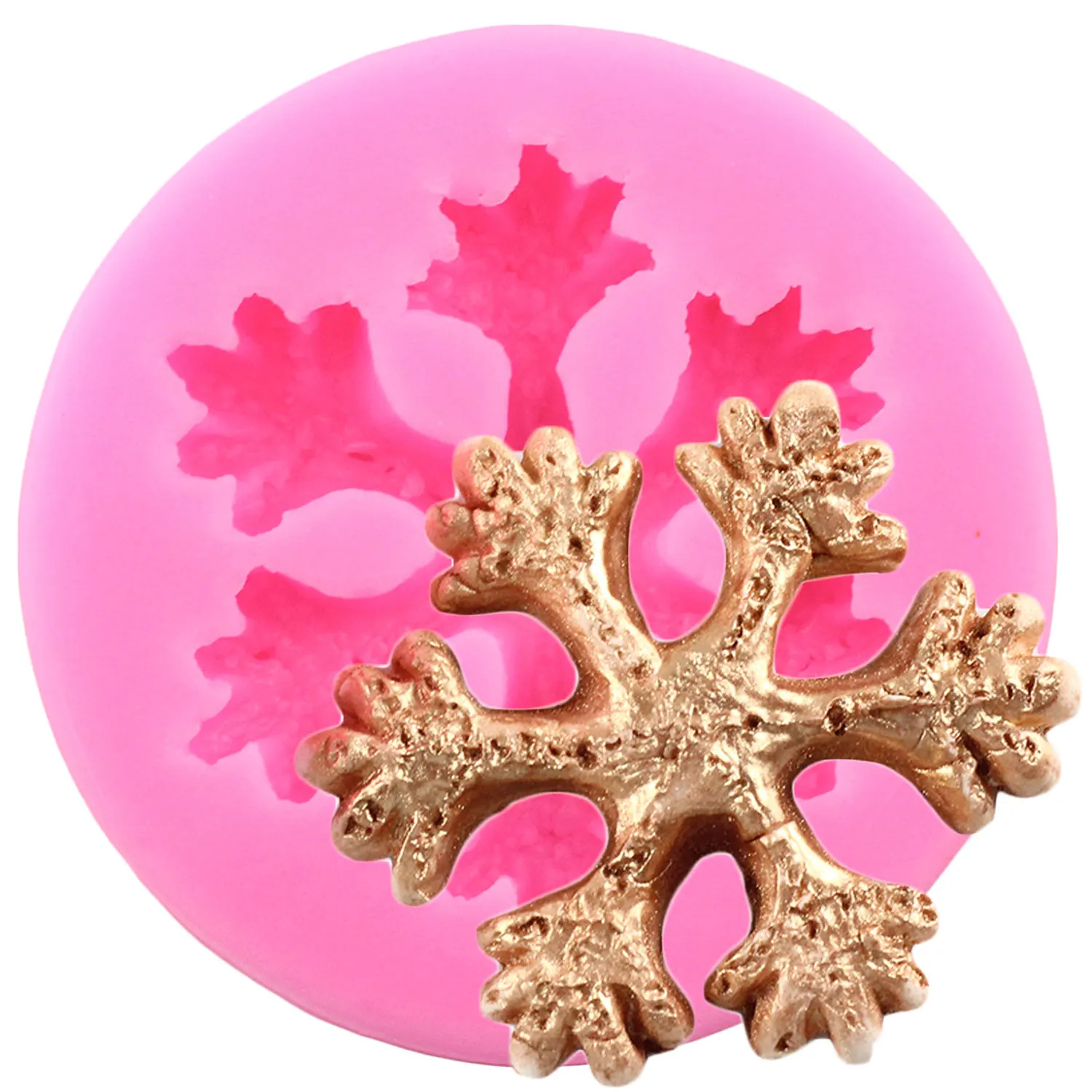 Snowflake Silicone Mold DIY Party Cupcake Topper Fondant Cake Decorating Tools Candy Polymer Clay Chocolate Gumpaste Moulds